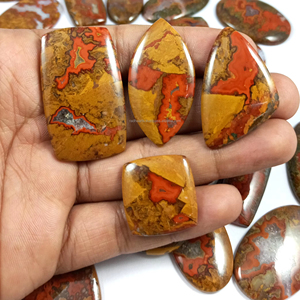 Lot de cabochons en agate naturelle, formes et tailles variées, pierres précieuses en vrac pour la fabrication de bijoux, prix de gros - Product Image 2