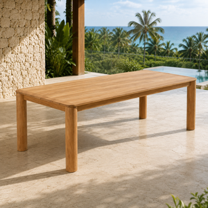Patio Dining <b>Table</b> for 8 Premium Solid <b>Teak</b> Wood for Resort Hotel Restaurant <b>Garden</b> Furniture from Jepara Furniture Exporter - Product Image 1