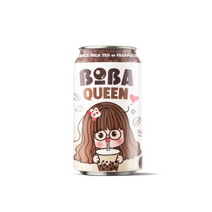 Meilleures ventes Boba Queen 330ML Boisson gazeuse en conserve saveur thé aux perles, thé au lait, café, boissons non alcoolisées, boisson alimentaire, canette de café au Vietnam Halal - Product Image 3