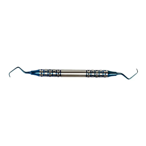 Kit Profesional de Instrumentos Dentales para Clínica, Recubrimiento de Plasma Azul, Acero Inoxidable Manual, 5 Piezas, Instrumentos Duraderos - Product Image 4