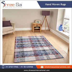 Offre Spéciale tapis en coton tissé plat écologique fait à la main tapis coloré moderne pour chambres à thème bohème Boutique hôtels Latex - Product Image 2