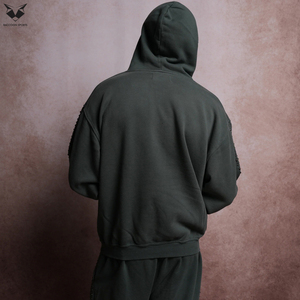 Sudaderas con Capucha Green Sun Fade Fashion Forward para Hombre, Sudaderas de Diseño, Ropa Urbana Personalizada, Servicio OEM/ODM, Mejor Proveedor - Product Image 3