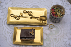 Antique Brass Storage Tray with Intricate Design for Classic Traditional Home Styling and Premium Gift Hampers <b>Set</b> of 2 - Product Image 5