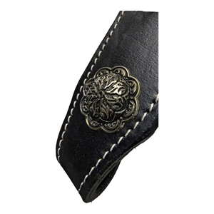 Juego de cabezada y pechera de cuero genuino premium y duradero con hebilla ajustable de Manaal Enterprises para equitación western - Product Image 4