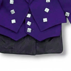 Traje Formal de Chaqueta y Chaleco Estilo Príncipe Charlie Morado para Bebé, para Bodas y Eventos, Estilo Highland, Gran Venta 2026 - Product Image 6