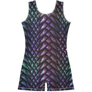 Combinaison sans manches pour femme, imprimé écailles de dragon 3D, extensible, col rond, coupe ajustée, toutes saisons, spandex, polyester - Product Image 2