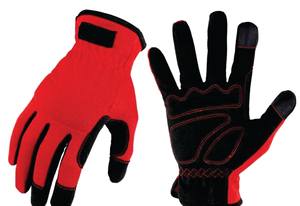 Factory Wholesale OEM Brand Synthetic Leather Anti-slip Anti-Vibration Touch Screen Mechanic Safety Multi-Use Work Gloves - Product Image 6