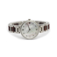 Montre de luxe pour femme sur mesure, fabrication OEM, acier inoxydable, élégante, avec emballage de marque, montre-bracelet tendance, vente en gros