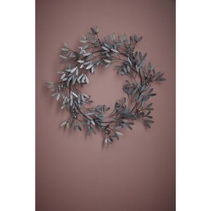 Guirlande murale décorative en métal de luxe, feuilles artificielles, décoration moderne pour la maison, art floral suspendu en fer fait main pour le salon - Product Image 1