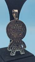 Colgante de Lujo para Hombre de Plata de Ley 925 Chapado en Oro con Moissanita VVS, Diseño de Mascarilla de Telaraña Estilo Hip Hop Bling de Spiderman de Dibujos Animados