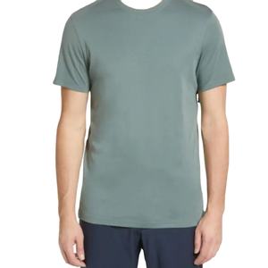 Camiseta con logotipo personalizado de 50% Algodón y 50% poliéster para hombre, venta al por mayor de Bangladesh, tejido de punto liso en blanco, precio bajo - Product Image 1