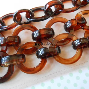 Vibrant Resin Chain Necklace Colorful Fashion Jewelry for Women Statement Accessories Tradebyd - Product Image 1