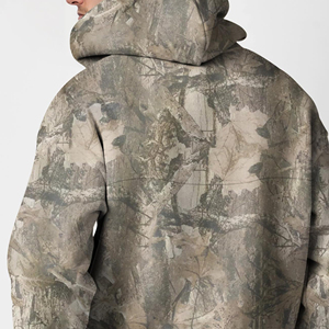 Camouflage <b>Hoodie</b> Manufacturer ODM Male <b>Sleeveless</b> Boxy Cowl Neck Polyester Pink Sublimation Print Fall Winter Hip Hop <b>Hoodie</b> - Product Image 6