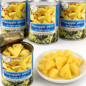Delicious Vietnam Manufacturer Supply International Standard <b>Pineapple</b> Pieces in <b>Light</b> Syrup Packed in A10 Can - Product Image 5