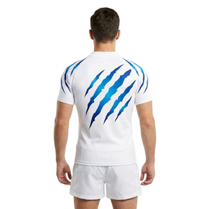 ชุดฟุตบอลแบบซับลิเมชั่นสั่งทำ OEM สำหรับทีมชายหญิง ระบายอากาศได้ดี ลายกรงเล็บ ชุดกีฬา โพลีเอสเตอร์ 100% แบบพิมพ์ลาย - Product Image 2