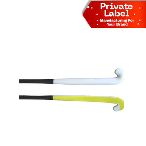 Palo de hockey personalizado con diseño de equipo, kit de hockey sobre césped con logo 3D, palo de hockey OEM de fábrica con eje estampado, equipo de partido. - Product Image 1