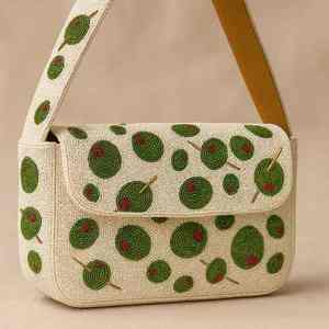 Sacs fourre-tout promotionnels de style tendance, durables, avec poignée baguette, en perles de verre, artisanaux indiens colorés, de luxe, de style ethnique - Product Image 2