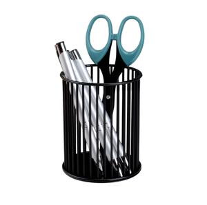 Portalápices de Metal y Hierro Hecho a Mano con Acabado Negro para Estudio, Oficina, Escritorio, Organizador de Escritorio para Bolígrafos y Lápices - Product Image 6