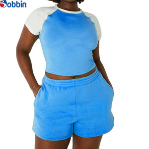 ชุดเซ็ตฮิปฮอปแฟชั่นฤดูร้อนสำหรับผู้หญิง เสื้อครอปแขนกุด กางเกงขาสั้นระดับเข่า ผ้าฝ้าย 100% ระบายอากาศได้ดี เป็นมิตรกับสิ่งแวดล้อม - Product Image 5