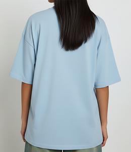 Camiseta de Verano para Mujer, Estilo Urbano, Corte Holgado, Cuello Redondo, Transpirable, para Entrenamiento y Running, Hecha a Medida - Product Image 6