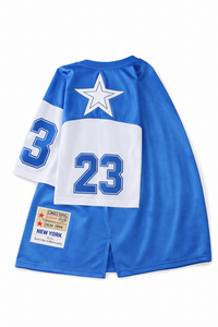 Jersey de Fútbol Americano Retro de Manga Corta con Nombre/Número Sublimado y Cosido de Alta Calidad, Hecho a Medida, 100% Poliéster - Product Image 6