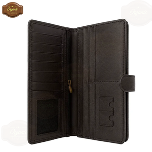 Executive Organizer Leather <b>Wallet</b> | Genuine Leather Long <b>Wallet</b> | Business Card Holder <b>RFID</b> Blocking | Travel <b>Wallet</b> for Men OE - Product Image 3