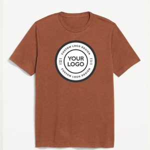 T-shirt à manches courtes et col rond pour homme, coupe ample, en jersey 100% coton, style vintage décontracté, avec motif imprimé lettres sur le devant, design de logo personnalisé - Product Image 3
