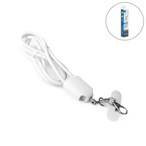 Câble de charge portable 4-en-1 60W avec lanière, 120 cm de long, avec crochet d'identification et support de téléphone en silicone, modèle OC-LN8-WHT, décontracté - Product Image 6
