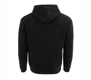 Sudadera con Capucha para Hombre, Color Negro Sólido, Corte Regular, Informal, Tejida, de Manga Larga - Product Image 2