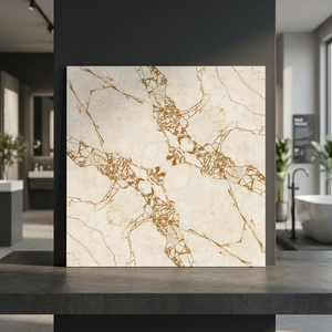 Colección de Azulejos de Porcelana Vistaar de 60x60cm con Diseño Book Match, Acabado Brillante Premium, Resistentes al Ácido y Antideslizantes para Interiores - Product Image 1