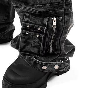 DiZNEW - Jeans de Hombre al por Mayor con Logotipo Personalizado, Talla Grande, de Alta Calidad, con Múltiples Bolsillos, Estilo Holgado - Product Image 5