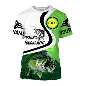 T-shirt de pêche personnalisé respirant anti-UV à manches courtes pour l'été, motif camouflage cerf, en laine, coupe ajustée - Product Image 2