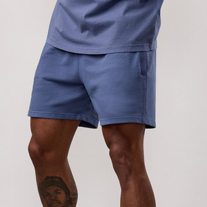 Shorts en coton pour hommes, personnalisés, de haute qualité, 100% coton, molleton, pour l'entraînement, la course à pied, décontractés, en tissu éponge français, shorts de sport - Product Image 1