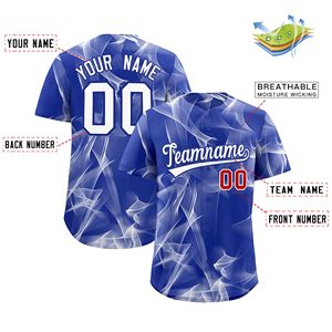Maillot de baseball unisexe personnalisable en sergé brodé, 100 % polyester respirant et à séchage rapide, vente en gros - Product Image 3
