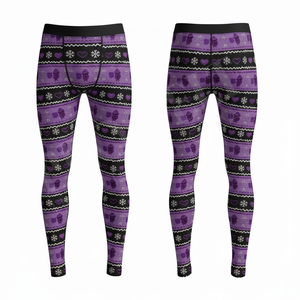 Leggings de compression personnalisés en gros, style OEM ODM, collants thermiques de sport, pantalons de fitness imprimés sur mesure pour hommes - Product Image 4
