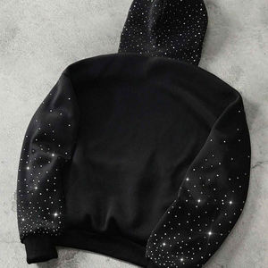 Rhinestone <b>Red</b> <b>Hoodie</b> Crystal Studded Sparkle Pullover <b>Hoodie</b> Custom Streetwear Luxury Rhinestone <b>Hoodie</b> <b>Red</b> Crystal Embellished - Product Image 5