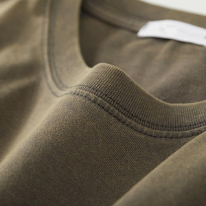 Custom Logo <b>Men's</b> T-<b>Shirts</b> High-End Casual Style100% Cotton Jersey Crew Neck Unisex Ice <b>Silk</b> Knitted Fabric T <b>Shirts</b> <b>For</b> <b>Men</b> - Product Image 4