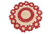Tapis de table rond en corde de jute, style bohème, antidérapant, résistant à la chaleur, pour salle à manger, cuisine, maison