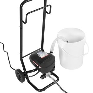 Spruzzatore di Vernice Airless ad Alta Pressione 650W 3000PSI con Spazzola per Pulizia, Tubo di Prolunga e Ugello - Uso Industriale - Product Image 6