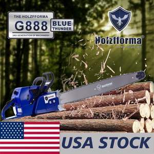 Motosega a Benzina FarmerTec 122cc Blue Thunder G888 con Barra Guida e Tutti i Componenti Compatibili - Product Image 1