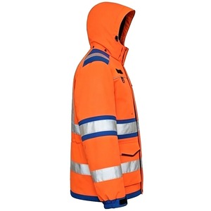 Custom Men High Visibility Safety <b>Jacket</b> Working Safety <b>Jacket</b> Vis Work Wear Custom Winter Heavy <b>Worker</b> Reflective Safety - Product Image 2