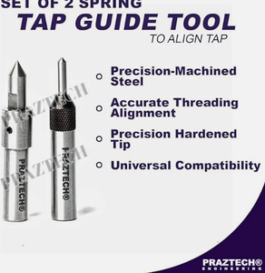 Juego de 2 guías de torneado de centro para torno y fresadora, para alineación precisa de machos de roscar - Product Image 2