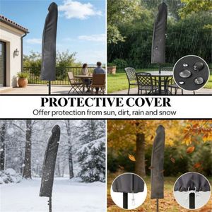 Ombrellone Solare da Esterno Bianco Crema per Terrazze e Cortili con Base per i Tuoi Spazi Esterni - Product Image 3