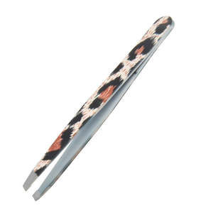 Pince à épiler sourcils incurvée en acier inoxydable de haute qualité avec pointes en fibre, prise en main parfaite, couleur et taille personnalisables, design léger - Product Image 3