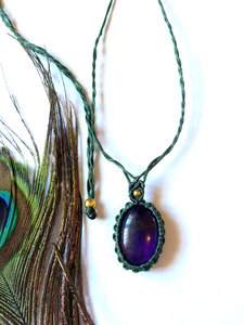 Handcrafted Macrame Beaded Pink Cord <b>Adjustable</b> Boho Crystal Wedding Jewelry Gift for Women - Product Image 2