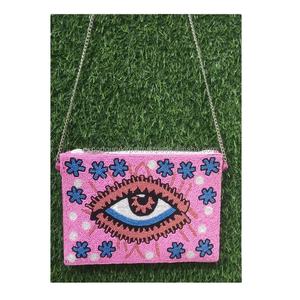 Bohemian <b>Women's</b> Messenger Bag From India Handcrafted Beaded Purse Beach Evening Party Shopping <b>Clutch</b> Bag Afghani Shoulder Bag - Product Image 4