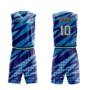 Vêtements de sport en gros, uniforme de basket-ball personnalisé, design unique, uniforme de basket-ball de haute qualité, uniforme à séchage rapide pour unisexe avec OEM - Product Image 1