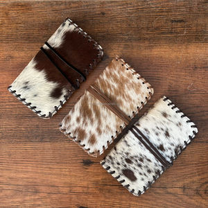 Pochette à tabac luxueuse en cuir de vachette 100% personnalisée en gros Pochettes en cuir véritable fait à la main pour fumer des herbes et rouler le tabac - Product Image 3