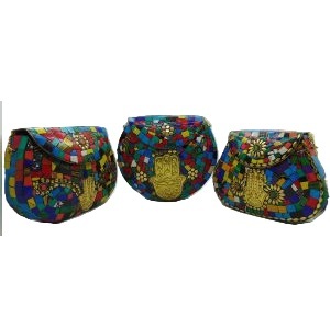 Sac bandoulière en métal mosaïque fait main, motif pierre, pochette à rabat, pochette ethnique pour femme, idéal pour les soirées, finition de haute qualité, vente chaude - Product Image 4