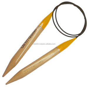 Ensemble cadeau de Noël pour les tricoteurs Usine en gros Fait à la main en bois léger aiguille à tricoter lisse Ensembles circulaires colorés - Product Image 3